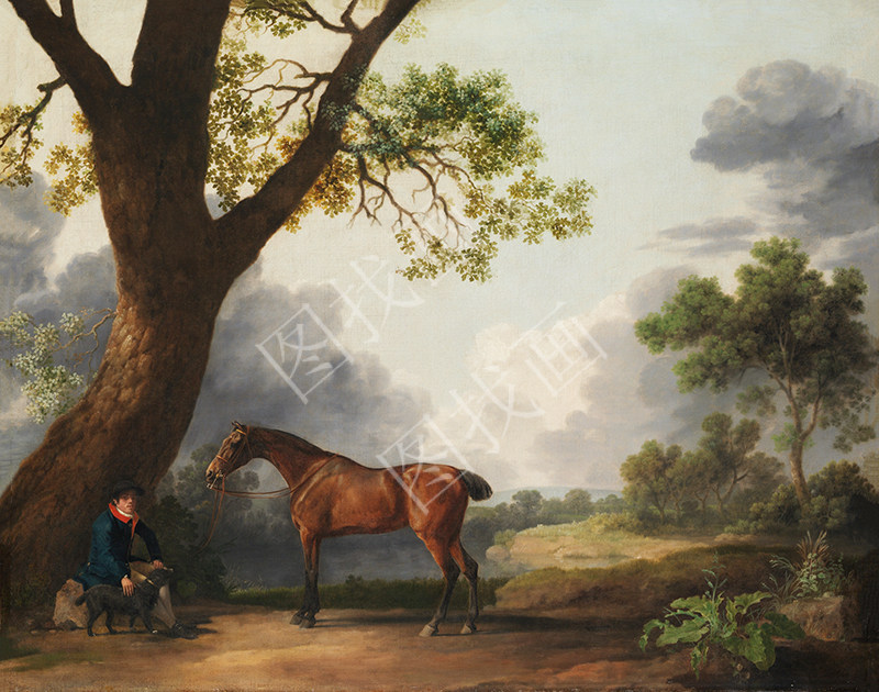 英国 斯塔布斯 野外小栖 33x26cm
